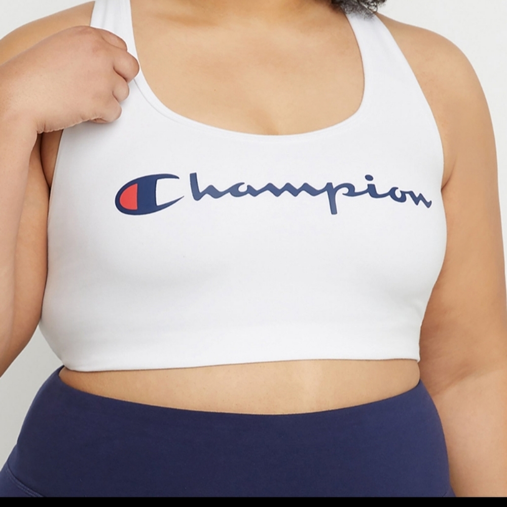 NWT! Champion white authentic sports bra 2X